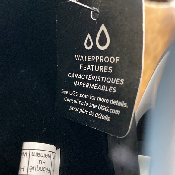 UGG Classic Brellah Mini Waterproof Rain Boots Black Size 7 NWT - Picture 9 of 12